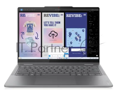 Ноутбук Lenovo Yoga 7 14ILL10 Core Ultra 7 256V 16Gb SSD512Gb Intel Arc 140V 14" OLED Touch WUXGA (1920x1200) без ОС grey WiFi BT Cam (83JQ007YRK)