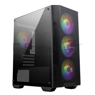 Корпус MSI MAG FORGE M100A, Micro-Tower, чёрный, 4 x 120 мм
