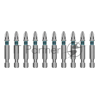 Бита Gross PH2х50 мм, сталь S2, шестигр., отрывн., 10 шт.