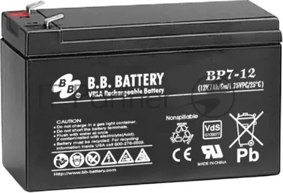 Батарея для ИБП BB BP7-12 12В 7А·ч
