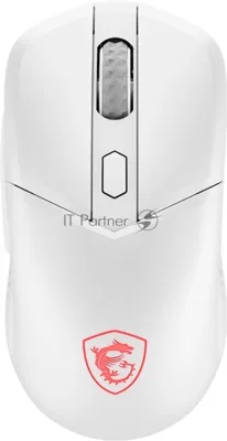 Мышь беспроводная/проводная MSI Versa 300 Elite белый, 26000 dpi, радиоканал, Bluetooth, USB, кнопки - 6