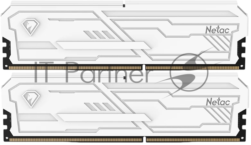 Оперативная память Netac Shadow III, DDR4, 32GB (2x16GB), 3200 MHz, CL16, с радиатором, белый