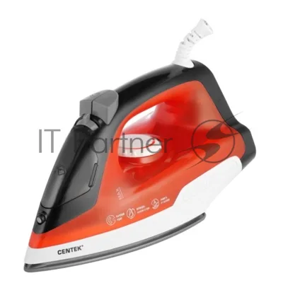 Утюг Centek СТ-2347 красный, 1800 Вт, 20 г/мин, 80 г/мин, 200 мл