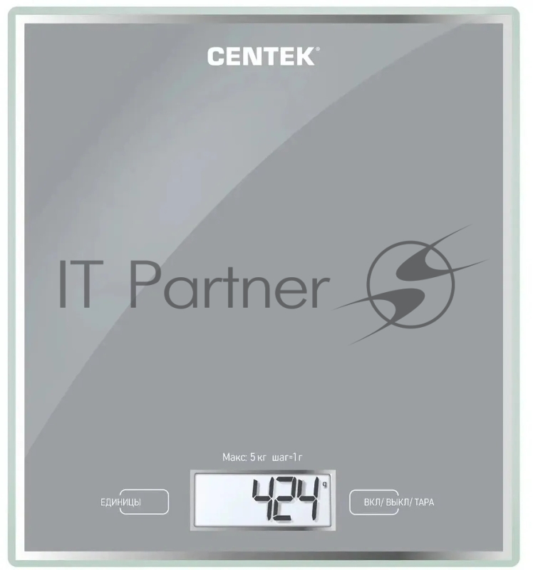 Весы кухонные Centek CT-2462 серебристый