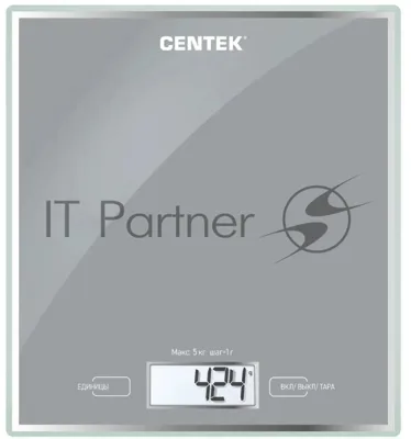 Весы кухонные Centek CT-2462 серебристый