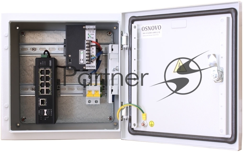 Коммутатор OSNOVO OS-331(SW-60812/I), 8×100 Мбит/с PoE + 1×1 Гбит/с LAN + 2×1 Гбит/с SFP, неуправляемый