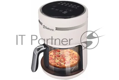 Аэрогриль Sakura SA-7682W черный, 1200 Вт, 3 л, сенсор, 12 программ