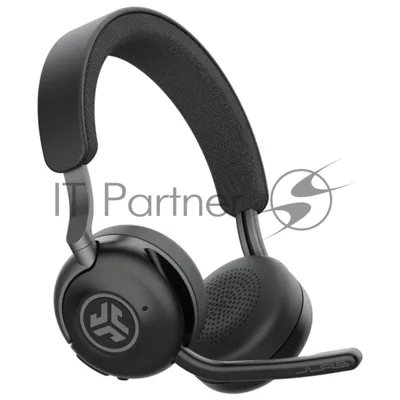 Гарнитура JLab Epic Work ANC Wireless Duo with Stand чёрный, беспроводная, Bluetooth/радиоканал/USB-C, ANC (шумоподавление), до 9 м, в комплекте подставка