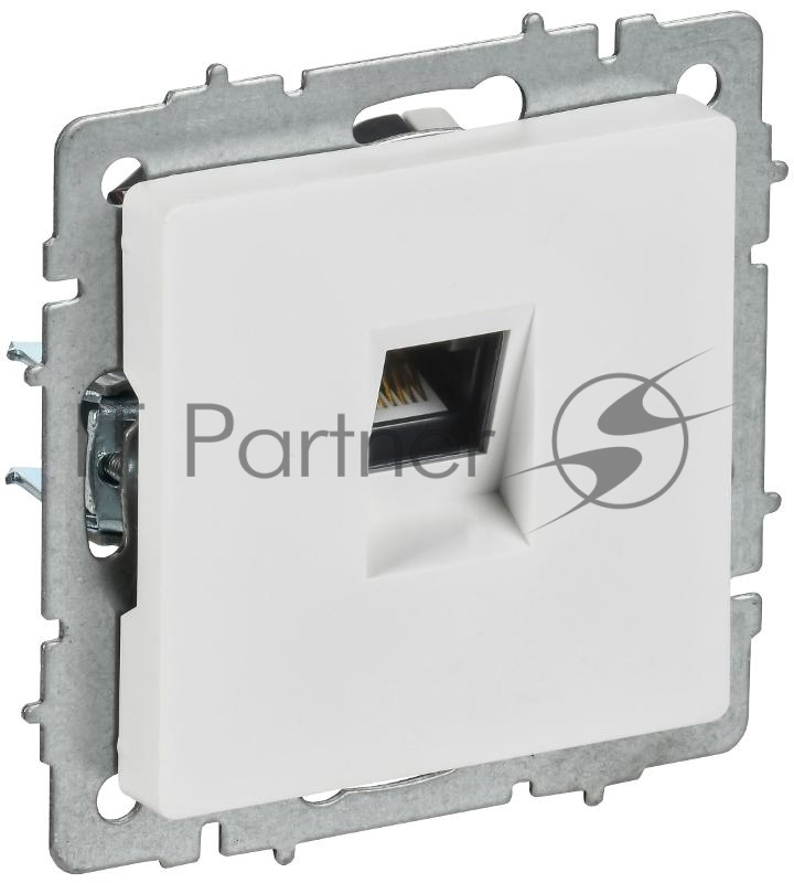 Розетка компьютерная IEK BRITE RJ45 кат.5E РК10-БрАБ а/б