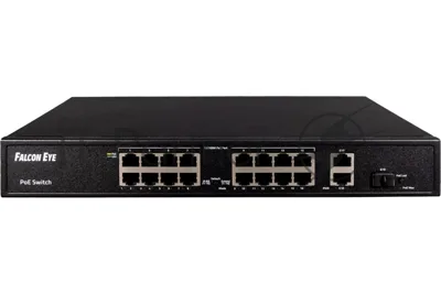 Коммутатор Falcon Eye FE-16FPG2S1, 16×100 Мбит/с PoE + 2×1 Гбит/с Uplink, неуправляемый
