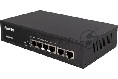 Коммутатор Falcon Eye FE-4FPF2, 4×100 Мбит/с PoE + 2×100 Мбит/с Uplink, неуправляемый