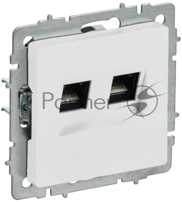 Роз. комп. 2-ая RJ45 кат.5E РК10-2-БрАБ а/б IEK. BRITE