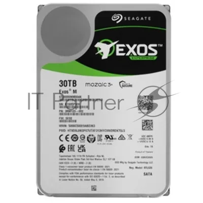 Жесткий диск HDD Seagate Exos 30Tb 7200rpm SATA 512Mb 3.5"