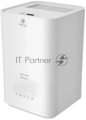 Увлажнитель воздуха Royal Clima RUH-ARP450/5.0E-WT белый, 40 м², 5 л, ультразвуковой, производительность 400 мл/ч, гигростат, сенсорное управление, верхний залив воды