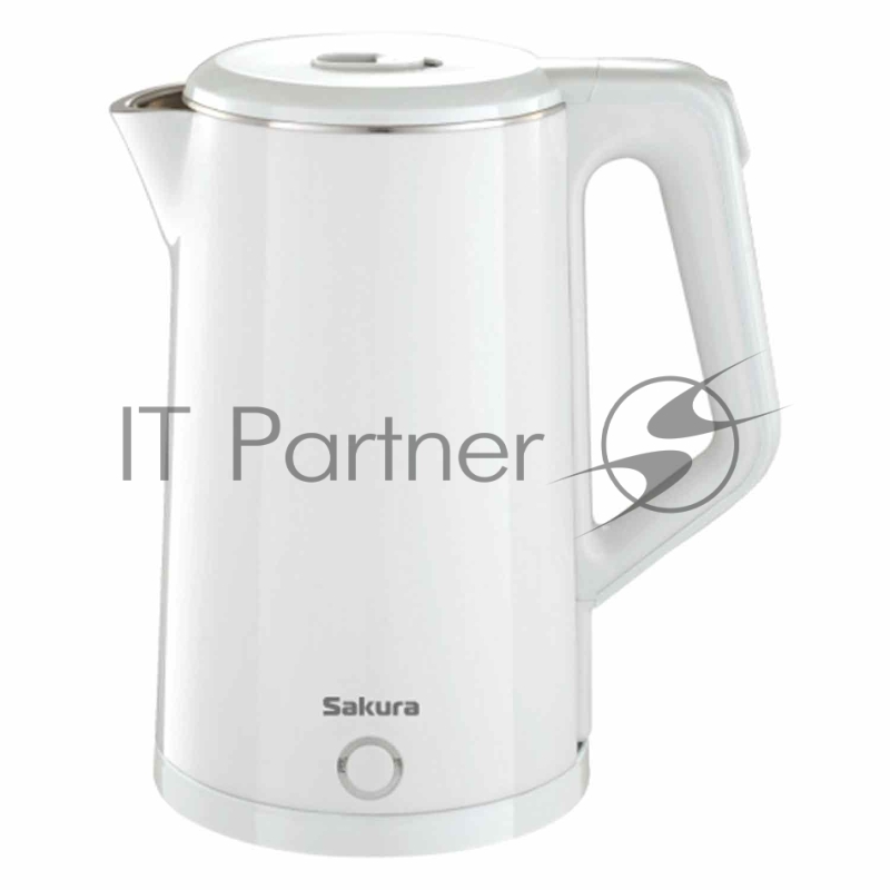 Чайник Sakura SA-2150W 1.8 л, двойной корпус,бел