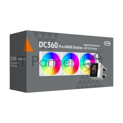 Система жидкостного охлаждения для процессора PCCooler DC360 Pro ARGB Display WH белый (DC360Pro-WHAWXY-GL)