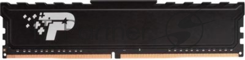 Оперативная память Patriot Signature Premium, DDR4, 32GB (1x32GB), 3200 MHz, CL22, с радиатором, чёрный