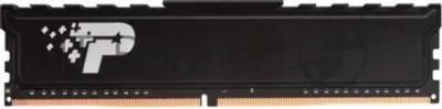 Оперативная память Patriot Signature Premium, DDR4, 32GB (1x32GB), 3200 MHz, CL22, с радиатором, чёрный