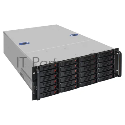 Серверный корпус ExeGate Pro 4U660-HS24 (RM 19", высота 4U, глубина 660, БП 600PAS, 24xHotSwap, USB)