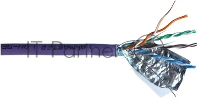 Кабель информационный Lanmaster LAN-5EFTP-HFLT-VI cat.5e FTP 4 пары 24AWG LSZH внутренний 305м фиолетовый