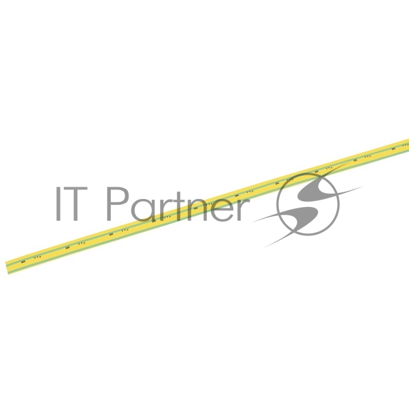 Трубка термоусаживаемая IEK ТТУ 1/0.5 желто-зеленая (1м)