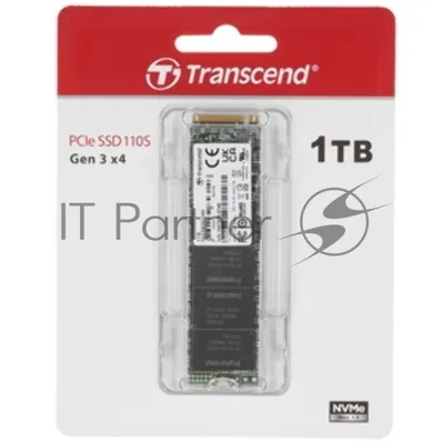 Накопитель SSD Transcend SSD MTE110S, 2048Gb, M.2(22x80мм), NVMe, PCIe 3.0 x4, 3D TLC, R/W 2500/1700Mb/s, IOPs 200 000/250 000, TBW 800, DWPD 0.2 (12 мес.)