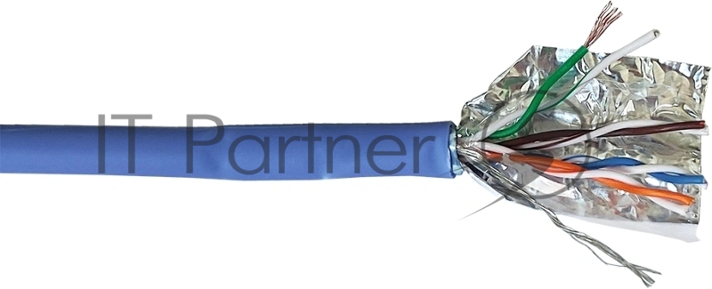 Кабель информационный Lanmaster LAN-5EFTP-PT-LSZH-BL cat.5e FTP 4 пары 26AWG LSZH внутренний 305м синий