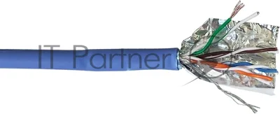 Кабель информационный Lanmaster LAN-5EFTP-PT-LSZH-BL cat.5e FTP 4 пары 26AWG LSZH внутренний 305м синий