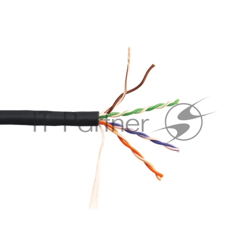 Кабель информационный Lanmaster LAN-5EUTP-PT-LSZH-BK cat.5e UTP 4 пары 24AWG LSZH внутренний 305м черный
