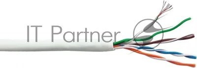 Кабель информационный Lanmaster LAN-5EFTP-PT-LSZH-WH cat.5e FTP 4 пары 26AWG LSZH внутренний 305м серый