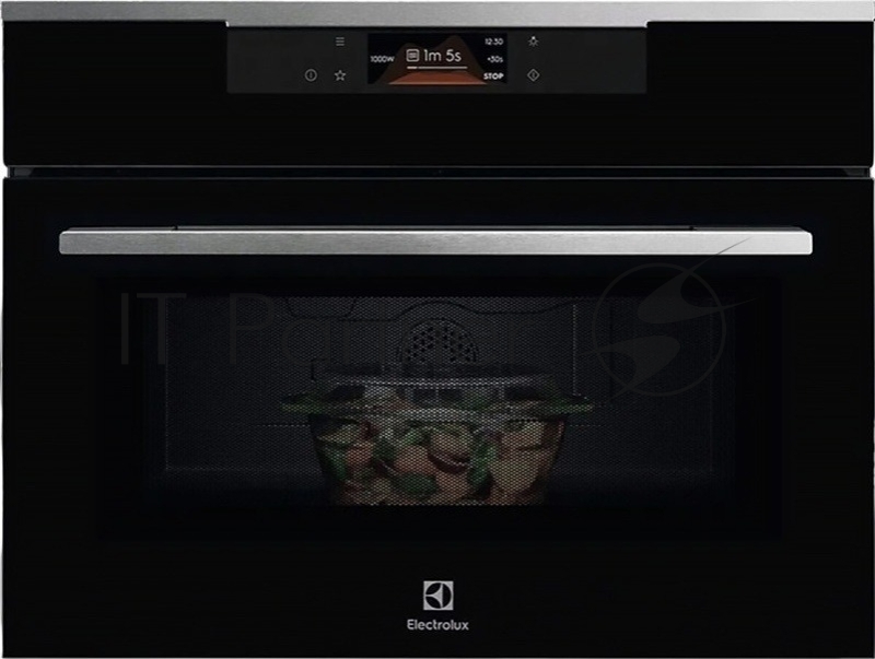 Встраиваемая микроволновая печь Electrolux KVMBE09X серебристый/черный, 44 л, 1000 Вт, переключатели - сенсор