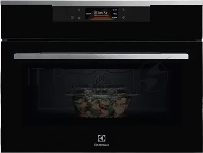 Встраиваемая микроволновая печь Electrolux KVMBE09X серебристый/черный, 44 л, 1000 Вт, переключатели - сенсор