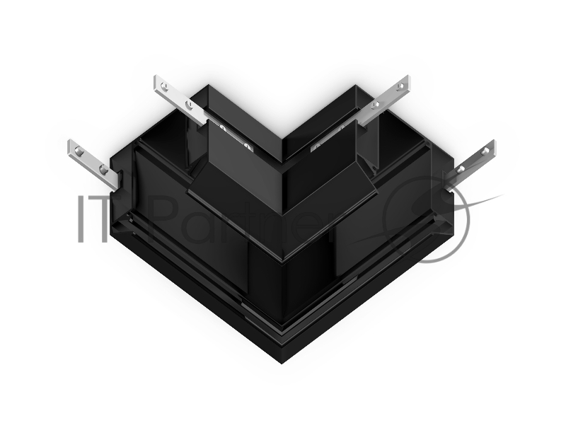 Коннектор угловой для корпуса в натяжной потолок Magnetic 220V 100*100*61 GL1043 BK черный (соединители в комплекте)