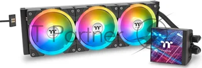 Система жидкостного охлаждения Thermaltake MAGFloe 360 Ultra ARGB Soc-AM5/AM4/1200/1700/1851 черный 4-pin 30.6dB Al+Cu LCD Ret (CL-W432-PL12SW-A)