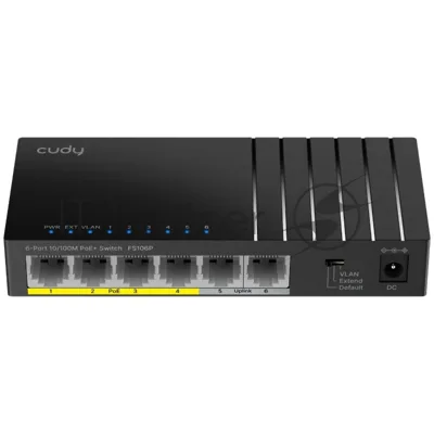 Коммутатор Cudy FS106P, 6×100 Мбит/с