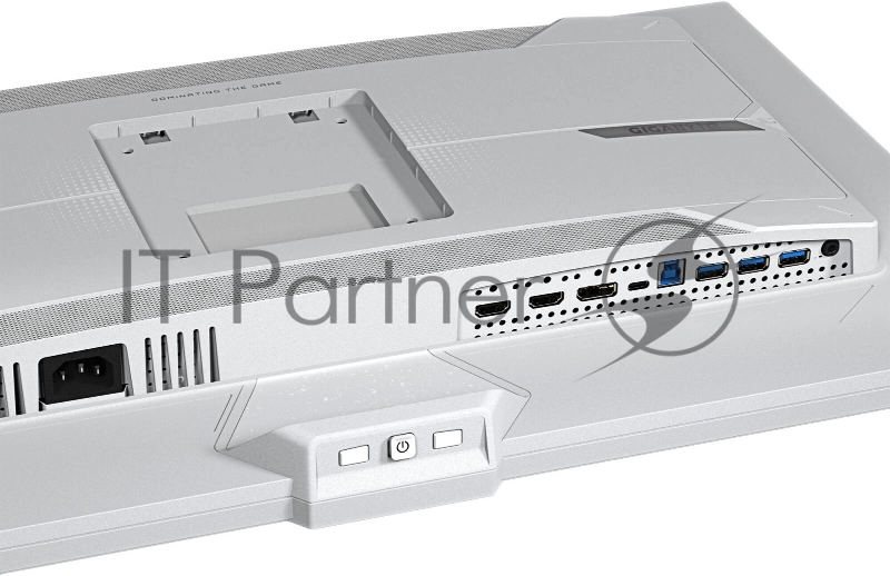 Монитор 27" Gigabyte M27UP ICE IPS 3840x2160, 160 Гц, 1 мс (GtG), 16:9, 350 кд/м², 2xHDMI 2.1, DP 1.4, USB-C (18 Вт), USB Hub (4x USB 3.2), 3.5 Jack, DisplayHDR 400, FreeSync Premium, G-Sync Compatible, динамики (2x5 Вт), VESA 100x100, белый