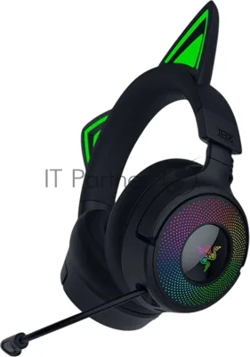 Гарнитура Razer Kraken Kitty V3 Pro чёрный, беспроводная + проводная, радиоканал, до 70 ч, подсветка