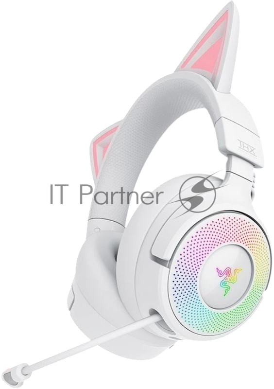 Гарнитура Razer Kraken Kitty V3 Pro белый, беспроводная, bluetooth, до 70 ч, подсветка
