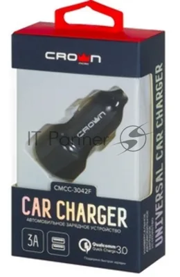 Автомобильное универсальное зарядное устройство Crown CMCC-004