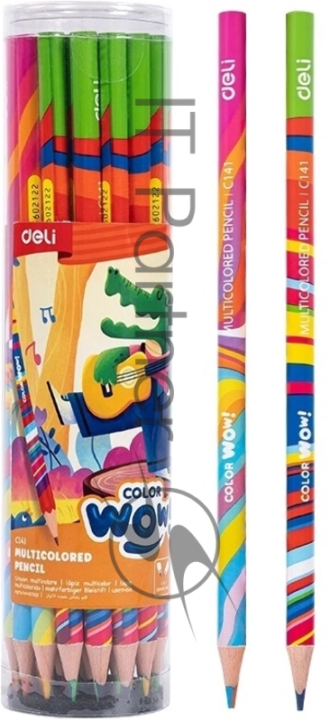 Карандаши цв. Deli EC141 Colorwow 3мм кругл. туба (28шт) 28 карандашей