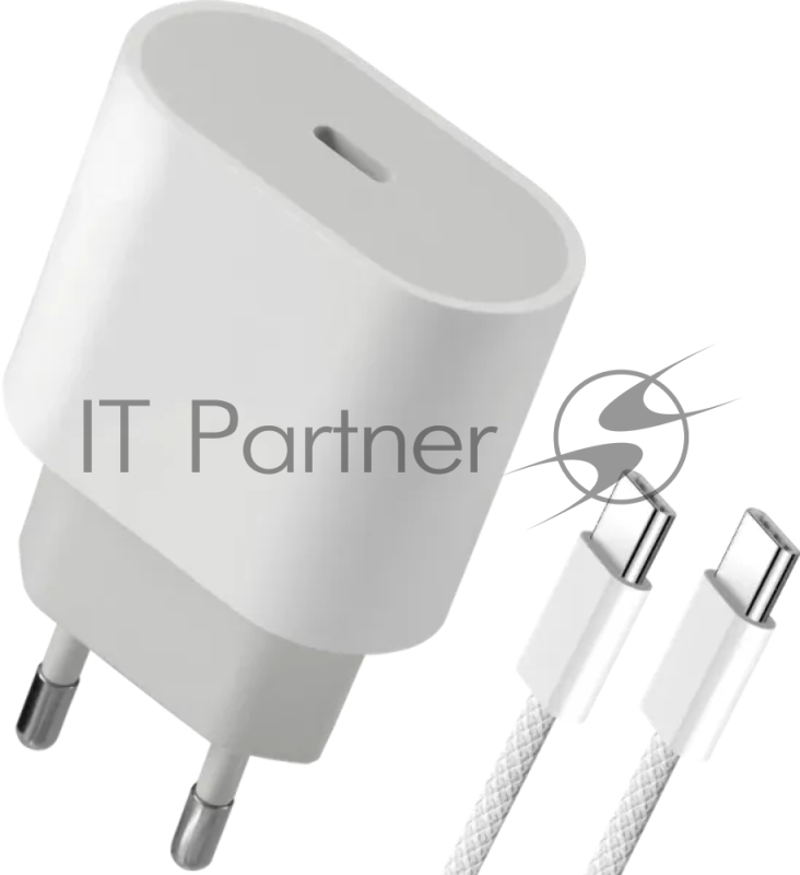 Сетевое зарядное устройство Defender UPA-121 20W, USB C,кабель Type-C,белый