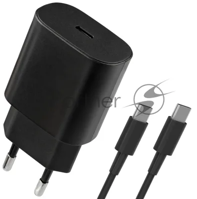 Сетевое зарядное устройство Defender UPA-125 25W,USB C,кабель Type-C,черный