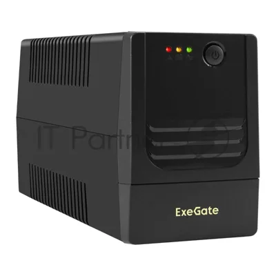 Источник бесперебойного питания ExeGate Power NB-500.LED.AVR.2SH.USB (500VA/300W, LED, AVR, 2*Schuko, USB, батарея 12V 4.5Ah, Black)