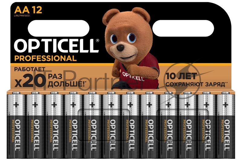 Батарея Opticell Professional LR6 AA (12шт) блистер