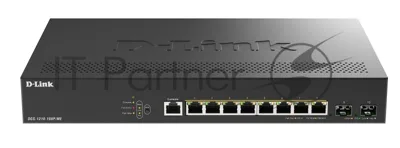 Коммутатор D-Link DGS-1210-10XP/ME/C1A, 8×1 Гбит/с + 2×10 Гбит/с SFP+, управляемый