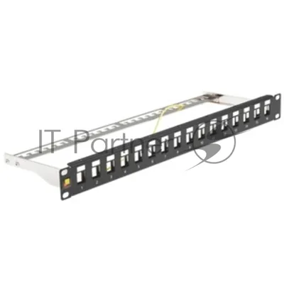 Патч-панель наборная Lanmaster LAN-PPN16OK-UTP 19" 1U 16x UTP