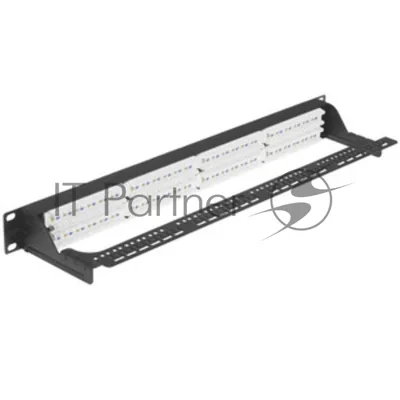 Патч-панель Lanmaster LAN-PPC48S5E 19" 1U 48xRJ45 кат.5E STP