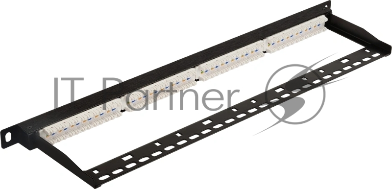 Патч-панель Lanmaster LAN-PPC24U6A 19" 0.5U 24xRJ45 кат.6A UTP