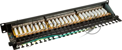 Патч-панель Lanmaster LAN-PPI24S5E 19" 1U 24xRJ45 кат.5e STP