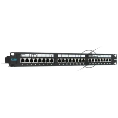 Патч-панель Lanmaster LAN-PPI24S6 19" 1U 24xRJ45 кат.6 STP